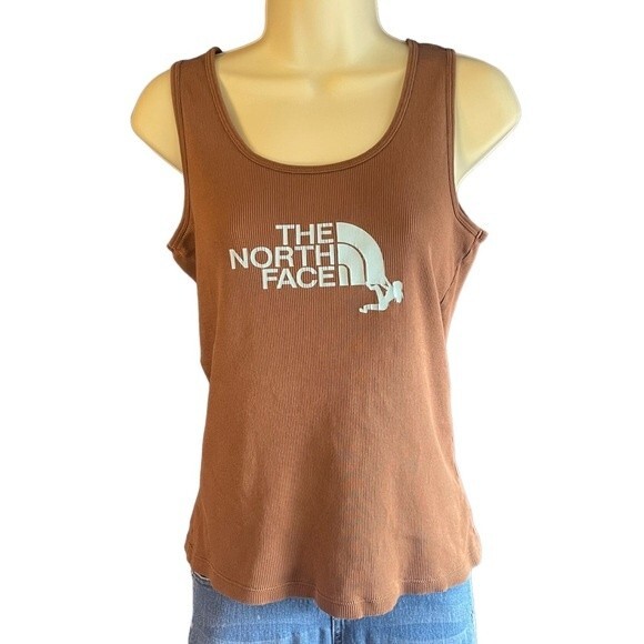 The North Face Brown Ribbed Tank Top for Women, size Medium - Picture 1 of 5